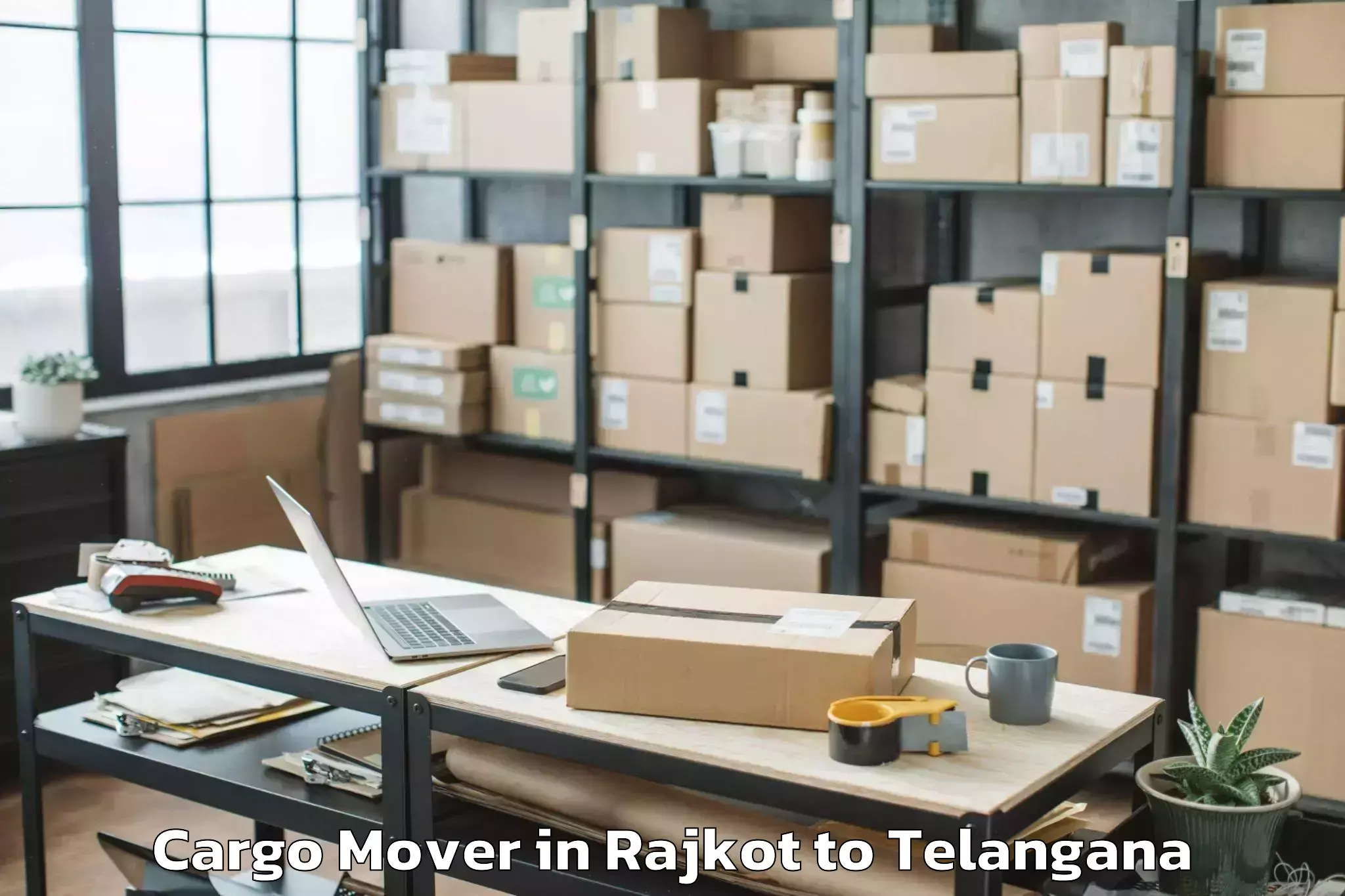 Affordable Rajkot to Vemanpalle Cargo Mover